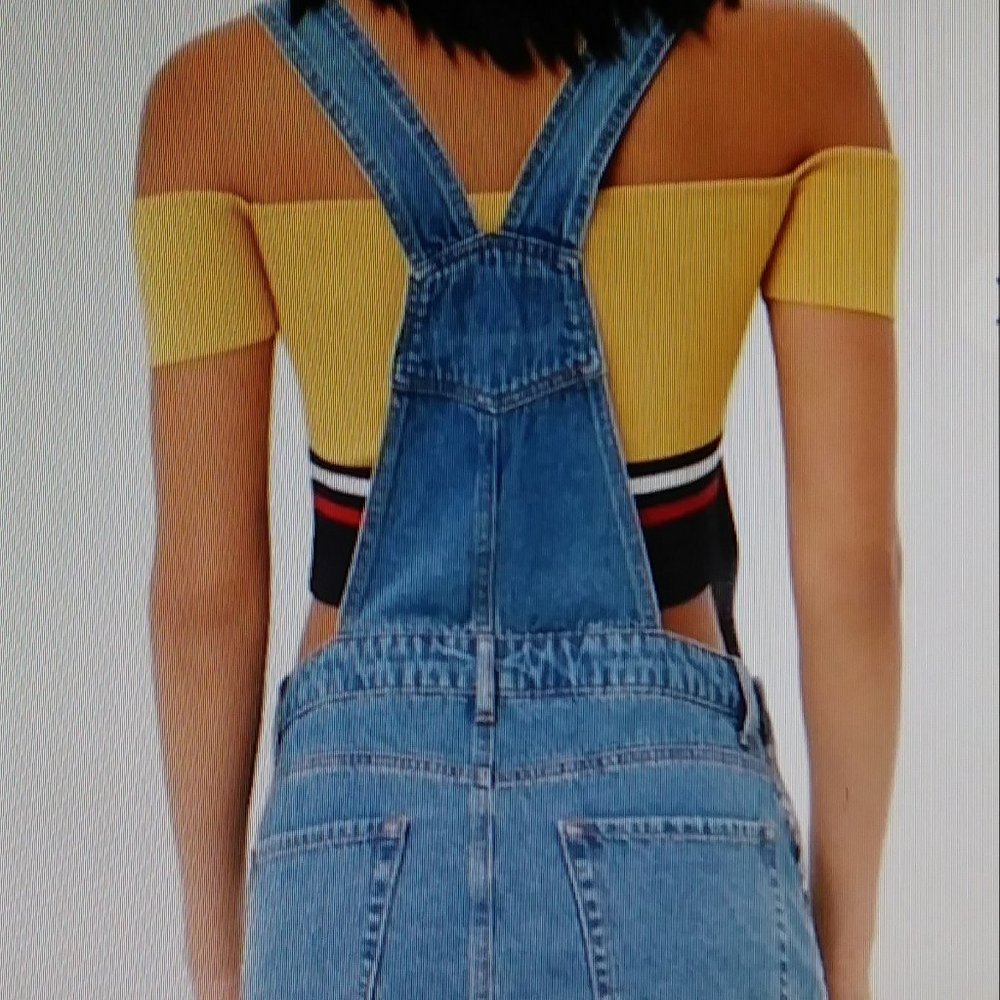Forever 21 Overall Mini Dress Size Small - Picture 4 of 13